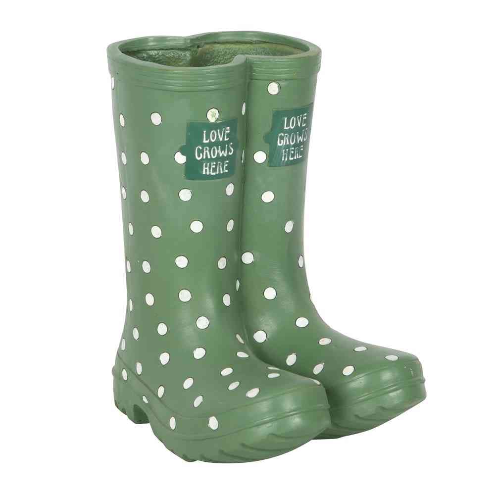Something Different - Light Green Welly Boot Blumentopf - Mehrfarben